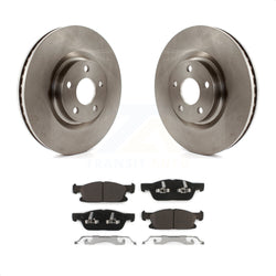 Front Disc Brake Rotors And Ceramic Pads Kit For Ford Edge K8T-100176