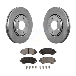 Front Disc Brake Rotors And Ceramic Pads Kit For Dodge Chrysler Town & Country Grand Caravan Voyager K8T-100208