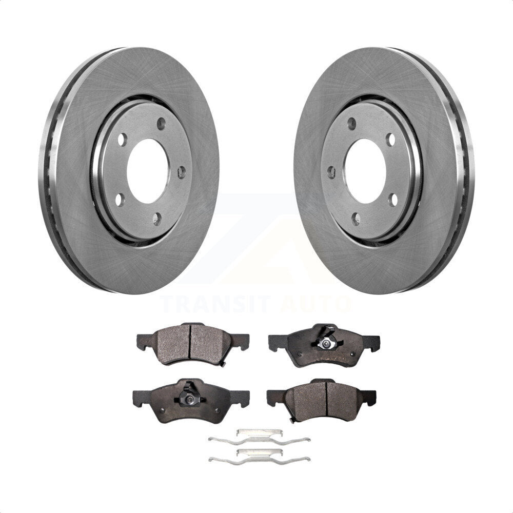 Front Disc Brake Rotors And Ceramic Pads Kit For Dodge Caravan Chrysler Voyager K8T-100209 by Transit Auto