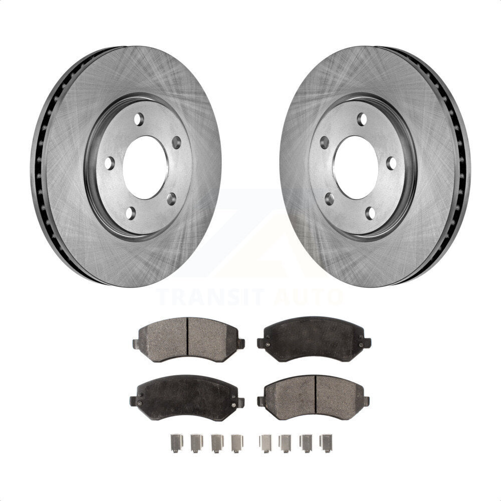 Front Disc Brake Rotors And Ceramic Pads Kit For Dodge Grand Caravan Chrysler Voyager K8T-100210 by Transit Auto