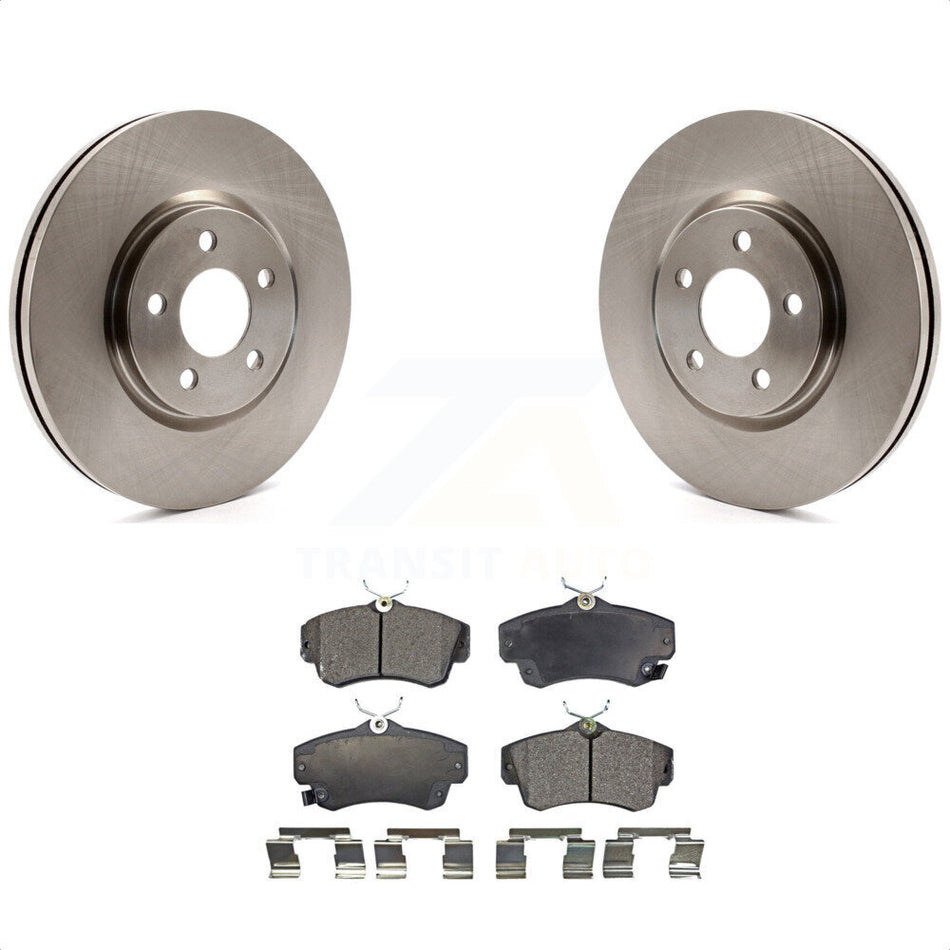 Front Disc Brake Rotors And Ceramic Pads Kit For Chrysler PT Cruiser Dodge Neon K8T-100215 by Transit Auto