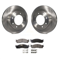 Front Disc Brake Rotors And Ceramic Pads Kit For Dodge Ram 2500 1500 3500 K8T-100216