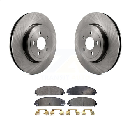 Front Disc Brake Rotors And Ceramic Pads Kit For Dodge Charger Chrysler 300 Challenger Magnum K8T-100221 by Transit Auto