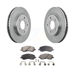 Front Disc Brake Rotors And Ceramic Pads Kit For Dodge Caliber Mitsubishi Lancer K8T-100227