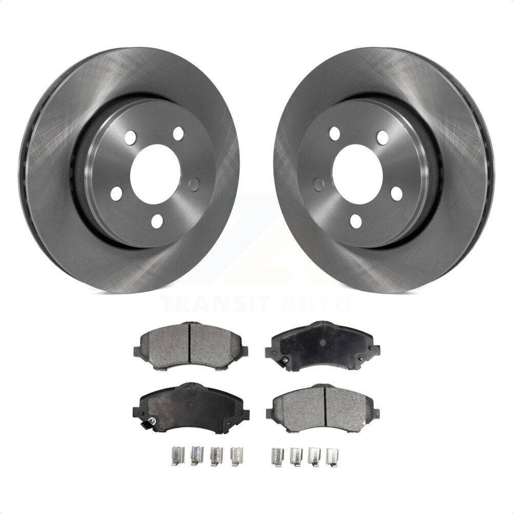 Front Disc Brake Rotors And Ceramic Pads Kit For Jeep Liberty Dodge Nitro K8T-100230 by Transit Auto