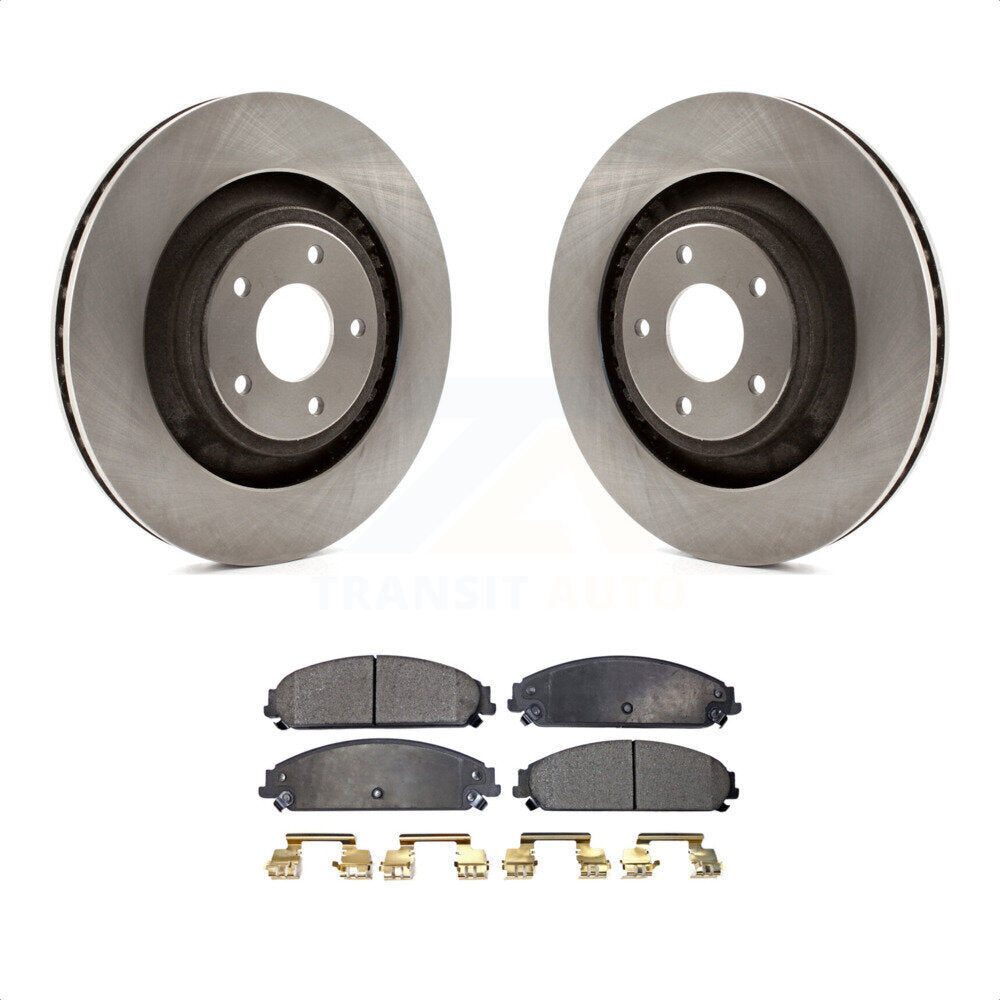 Front Disc Brake Rotors And Ceramic Pads Kit For Dodge Chrysler 200 Avenger Caliber K8T-100236 by Transit Auto