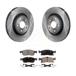 Front Disc Brake Rotors And Ceramic Pads Kit For Jeep Grand Cherokee Dodge Durango WK K8T-100240