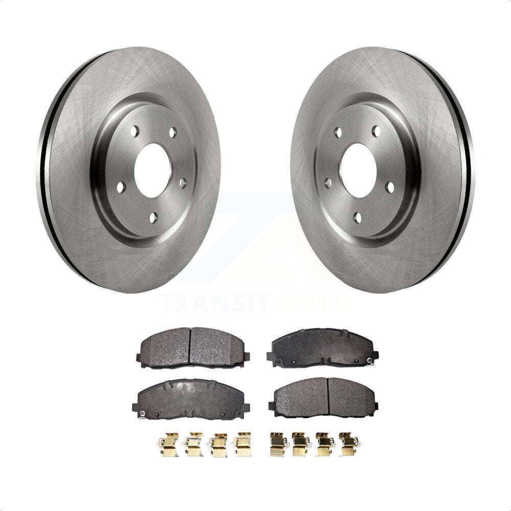 Front Disc Brake Rotors And Ceramic Pads Kit For Dodge Grand Caravan Chrysler Journey Town & Country Pacifica Ram C/V Volkswagen Routan Voyager K8T-100243 by Transit Auto