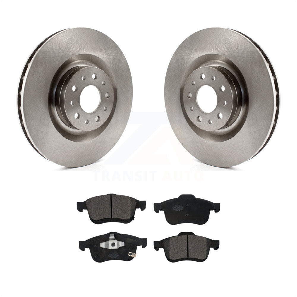 Front Disc Brake Rotors And Ceramic Pads Kit For 2014-2020 Fiat 500L K8T-100248 by Transit Auto