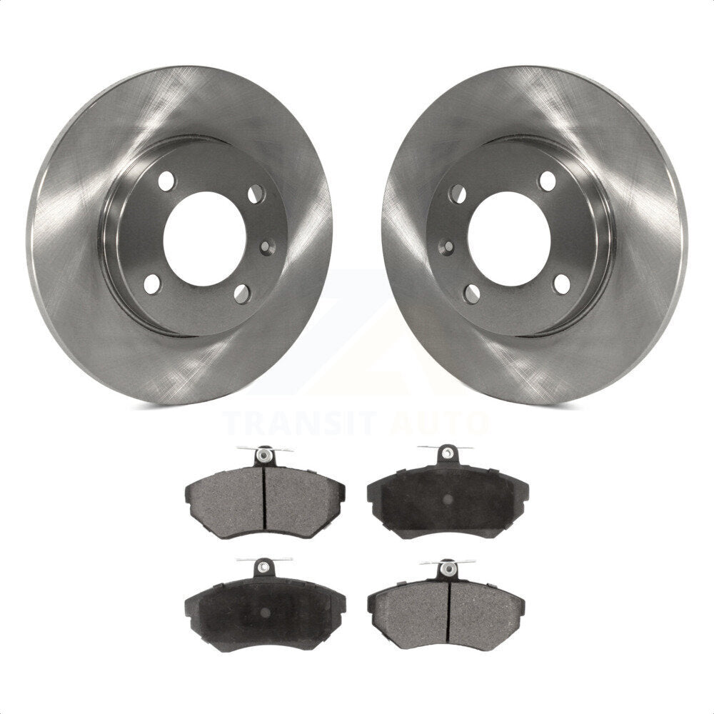 Front Disc Brake Rotors And Ceramic Pads Kit For 1996 Volkswagen Golf 1.9L K8T-100252 by Transit Auto