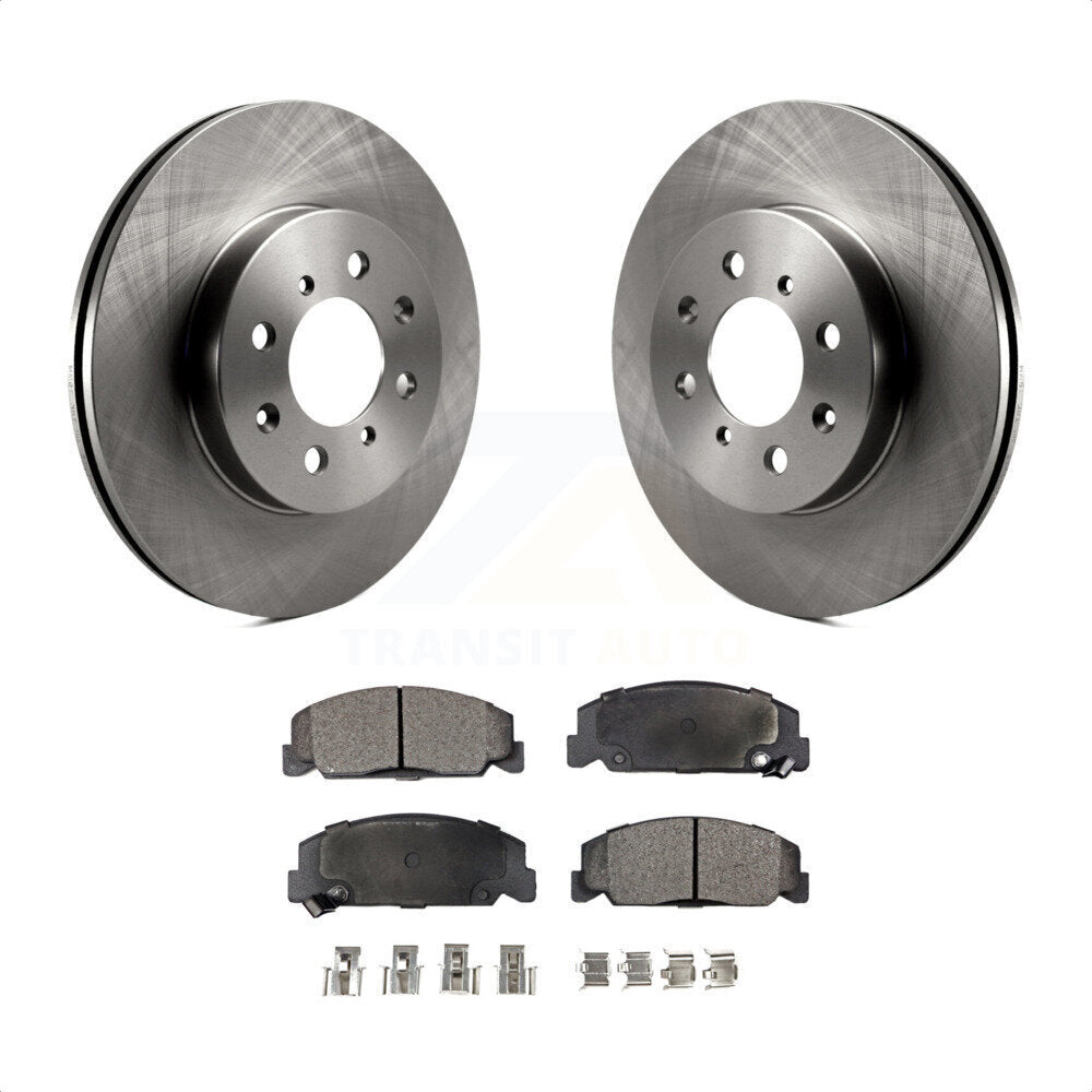 Front Disc Brake Rotors And Ceramic Pads Kit For 1997 Honda Civic LX with 4-Wheel ABS K8T-100260 by Transit Auto