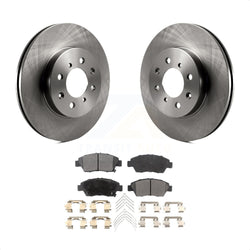 Front Disc Brake Rotors And Ceramic Pads Kit For Honda Civic Fit del Sol K8T-100263