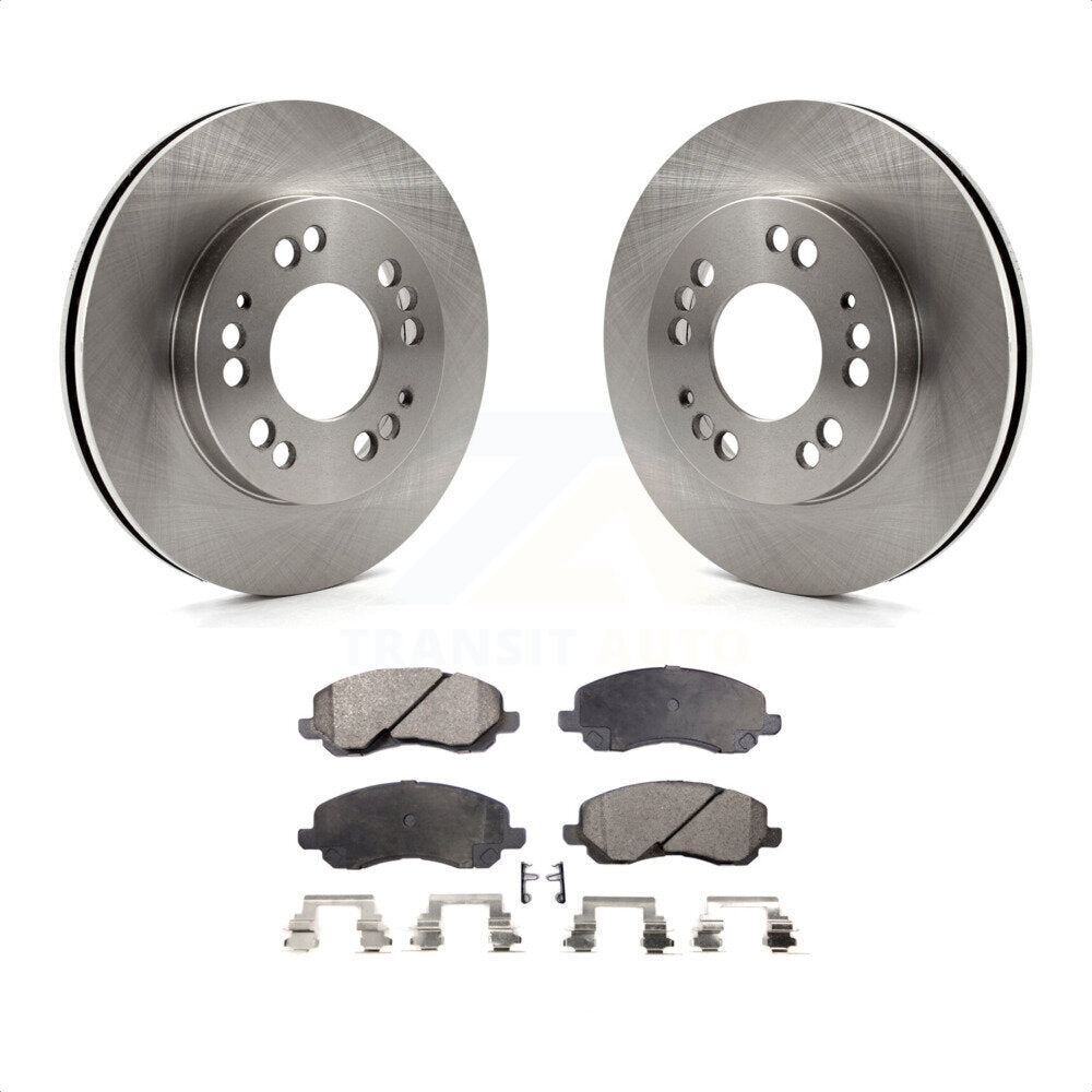 Front Disc Brake Rotors And Ceramic Pads Kit For 2001-2001 Mitsubishi Eclipse Galant From 06/01 2.4L K8T-100274 by Transit Auto