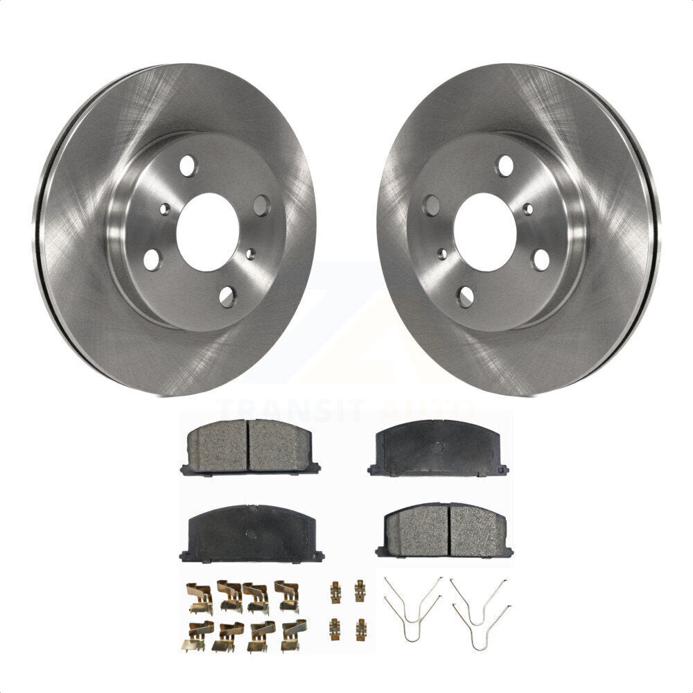 Front Disc Brake Rotors And Ceramic Pads Kit For Toyota Tercel Paseo K8T-100275 by Transit Auto