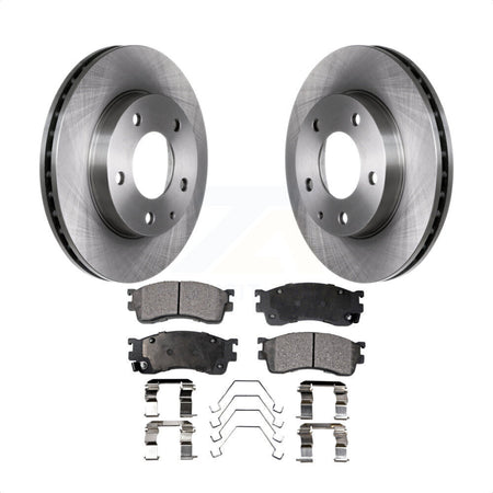 Front Disc Brake Rotors And Ceramic Pads Kit For Mazda Protege Protege5 K8T-100281 by Transit Auto