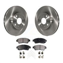 Front Disc Brake Rotors And Ceramic Pads Kit For 1993-1997 Toyota Corolla Geo Prizm K8T-100283
