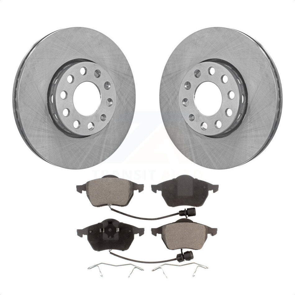 Front Disc Brake Rotors And Ceramic Pads Kit For Audi A6 Quattro 100 K8T-100287 by Transit Auto