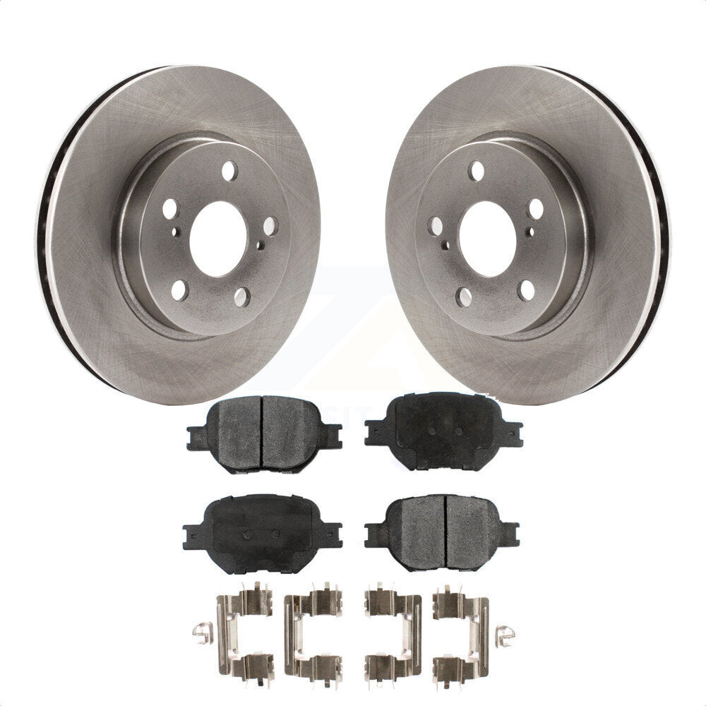 Front Disc Brake Rotors And Ceramic Pads Kit For 2001 Toyota Celica GT K8T-100295 by Transit Auto