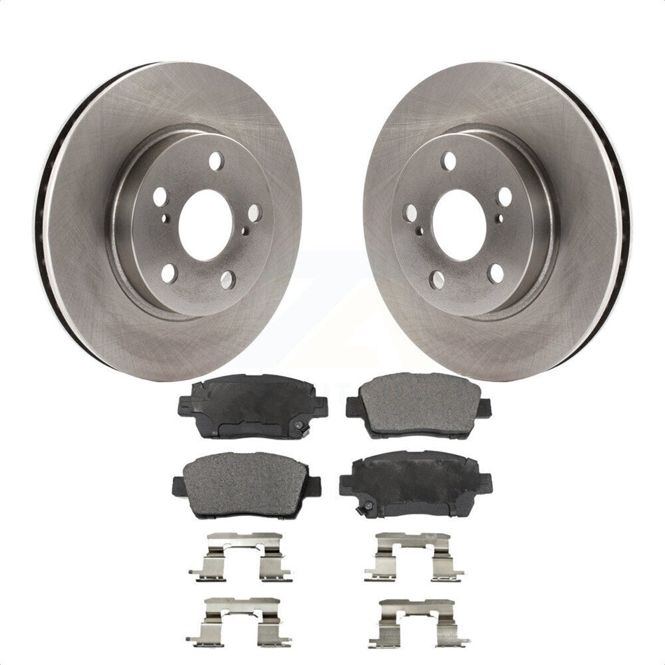 Front Disc Brake Rotors And Ceramic Pads Kit For 2000 Toyota Celica GT K8T-100296 by Transit Auto