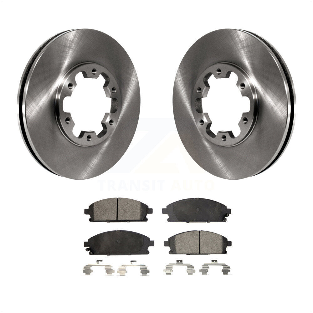 Front Disc Brake Rotors And Ceramic Pads Kit For Nissan Pathfinder INFINITI QX4 K8T-100302 by Transit Auto