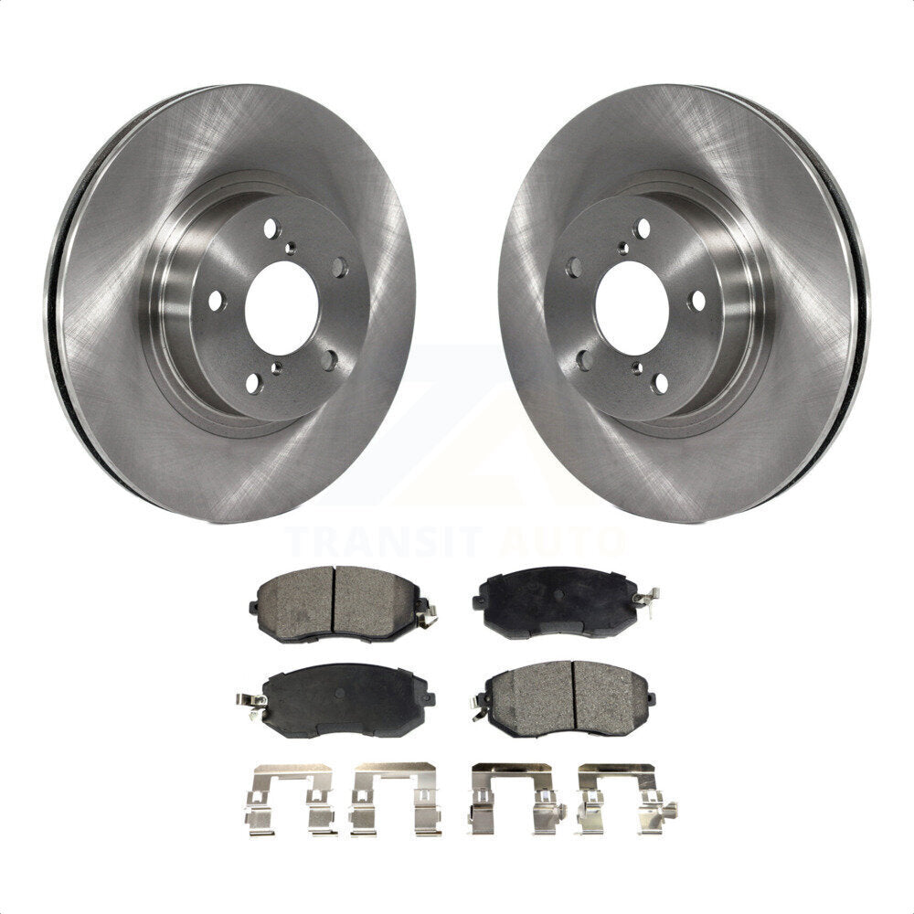 Front Disc Brake Rotors And Ceramic Pads Kit For Subaru Impreza Scion FR-S BRZ K8T-100304 by Transit Auto