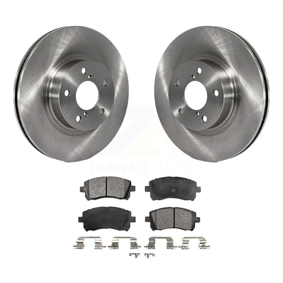 Front Disc Brake Rotors And Ceramic Pads Kit For Subaru Legacy Forester Outback Impreza K8T-100305 by Transit Auto