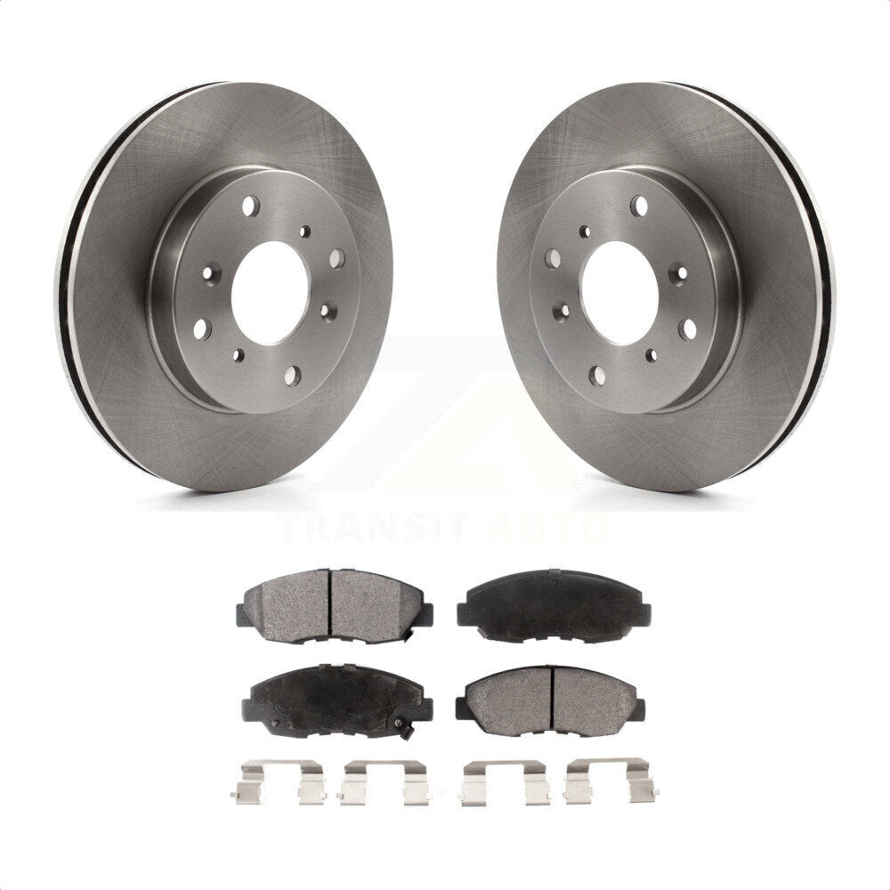 Front Disc Brake Rotors And Ceramic Pads Kit For Honda Accord Acura CL K8T-100308 by Transit Auto