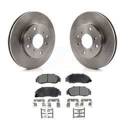 Front Disc Brake Rotors And Ceramic Pads Kit For 1993-1994 Honda Prelude VTEC K8T-100310