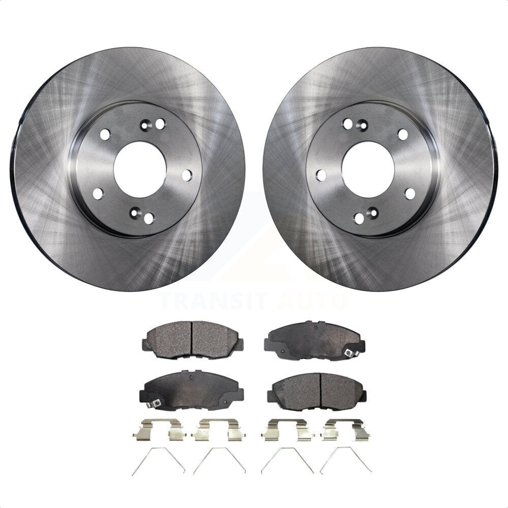 Front Disc Brake Rotors And Ceramic Pads Kit For 2014-2015 Honda Civic Touring K8T-100311 by Transit Auto