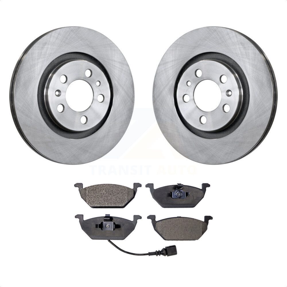 Front Disc Brake Rotors And Ceramic Pads Kit For Volkswagen Jetta Beetle Golf City K8T-100320 by Transit Auto