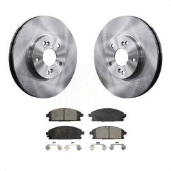 Front Disc Brake Rotors And Ceramic Pads Kit For 2003-2006 Acura MDX K8T-100327