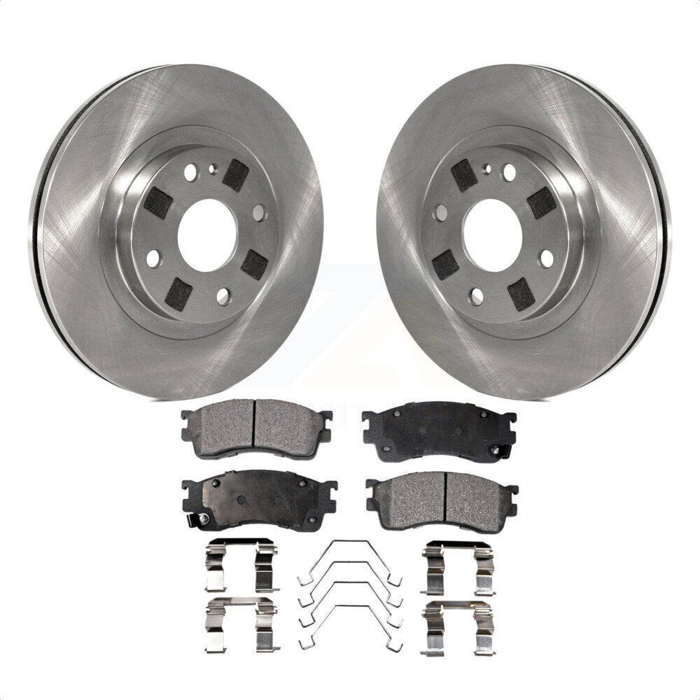 Front Disc Brake Rotors And Ceramic Pads Kit For Mazda Protege K8T-100335 by Transit Auto