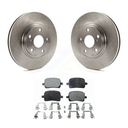 Front Disc Brake Rotors And Ceramic Pads Kit For 1999-2001 Lexus RX300 K8T-100336
