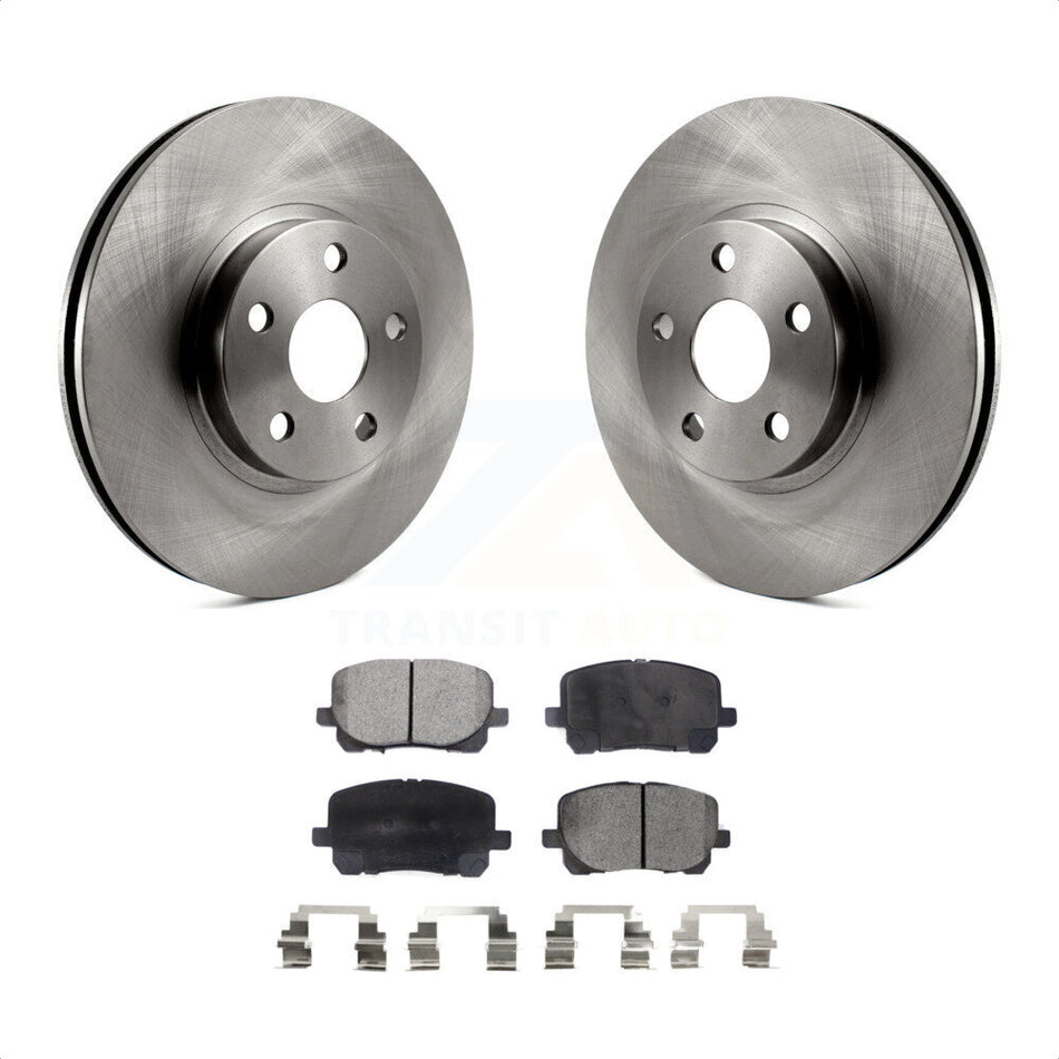 Front Disc Brake Rotors And Ceramic Pads Kit For 2003-2008 Toyota Corolla Matrix Pontiac Vibe K8T-100344 by Transit Auto