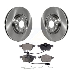 Front Disc Brake Rotors And Ceramic Pads Kit For 2000 Audi A6 Quattro With 320mm Diameter Rotor K8T-100366