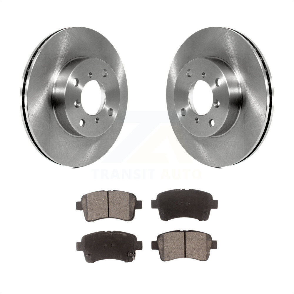 Front Disc Brake Rotors And Ceramic Pads Kit For 2002-2005 Suzuki Aerio K8T-100370 by Transit Auto