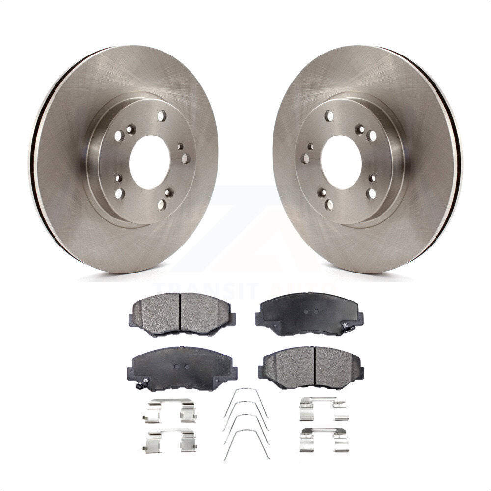 Front Disc Brake Rotors And Ceramic Pads Kit For 2002-2004 Honda CR-V K8T-100381 by Transit Auto