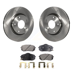 Front Disc Brake Rotors And Ceramic Pads Kit For 2010-2012 Kia Rondo K8T-100388