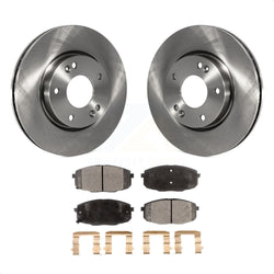 Front Disc Brake Rotors And Ceramic Pads Kit For Hyundai Elantra K8T-100389