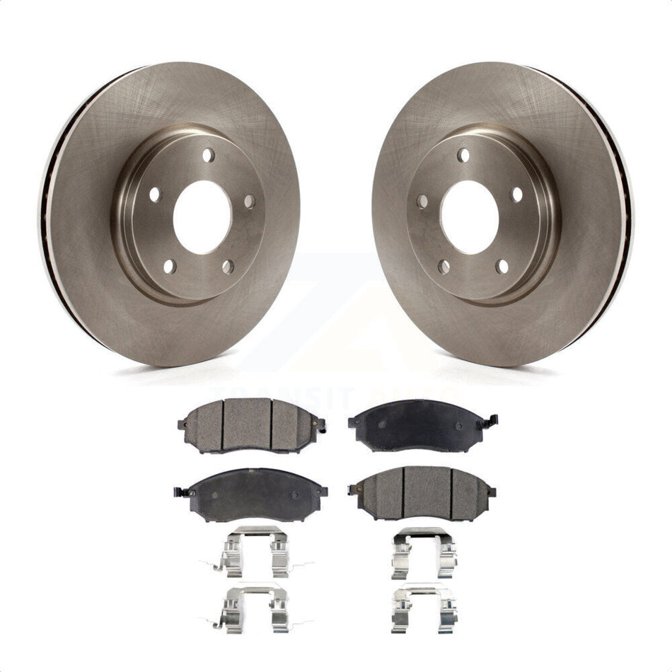 Front Disc Brake Rotors And Ceramic Pads Kit For Infiniti Q45 M45 INFINITI K8T-100405 by Transit Auto