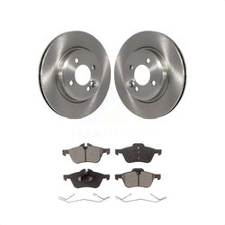 Front Disc Brake Rotors And Ceramic Pads Kit For 2002-2006 Mini Cooper With 276mm Diameter Rotor K8T-100412