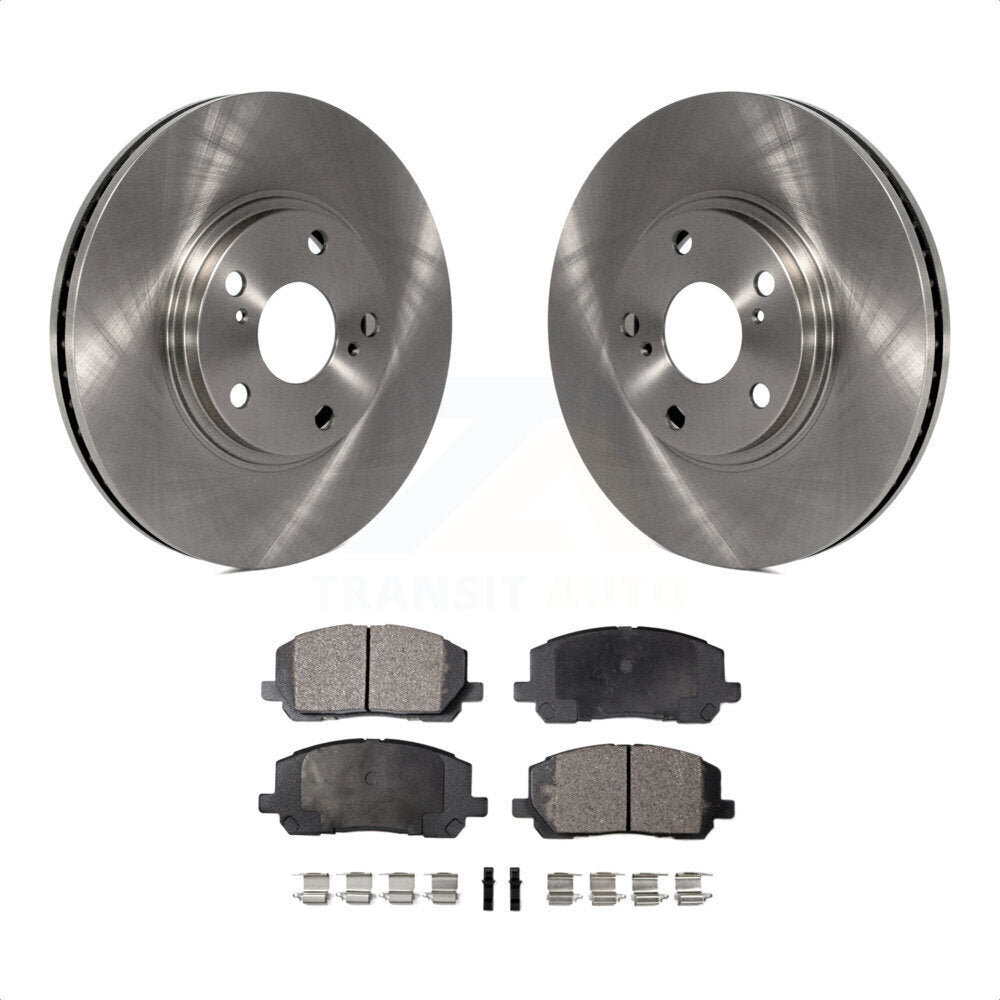 Front Disc Brake Rotors And Ceramic Pads Kit For Toyota Highlander K8T-100413 by Transit Auto