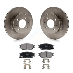 Front Disc Brake Rotors And Ceramic Pads Kit For 2000-2005 Hyundai Accent K8T-100417