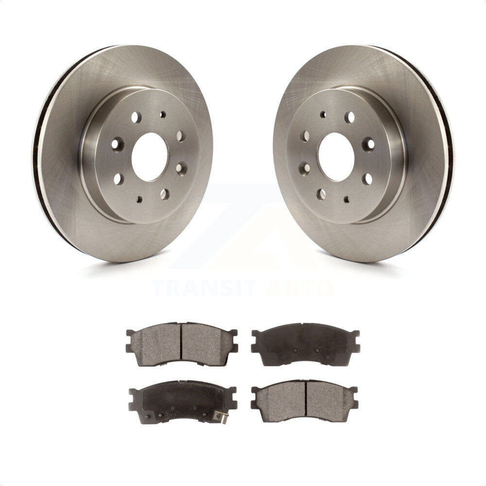 Front Disc Brake Rotors And Ceramic Pads Kit For 2003-2005 Kia Rio K8T-100429 by Transit Auto