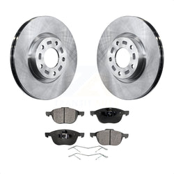 Front Disc Brake Rotors And Ceramic Pads Kit For Mazda 3 5 Sport K8T-100435