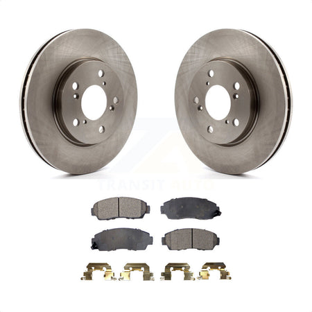 Front Disc Brake Rotors And Ceramic Pads Kit For 2005-2010 Honda Odyssey K8T-100437 by Transit Auto