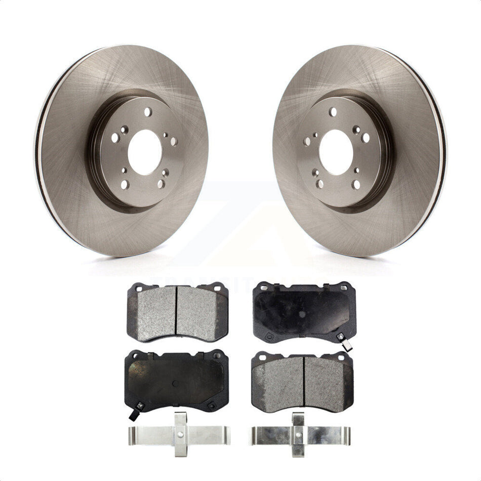 Front Disc Brake Rotors And Ceramic Pads Kit For Acura TL K8T-100439 by Transit Auto