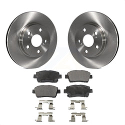 Front Disc Brake Rotors And Ceramic Pads Kit For 2004-2009 Toyota Prius K8T-100443