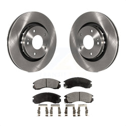 Front Disc Brake Rotors And Ceramic Pads Kit For Mitsubishi Lancer Outlander PHEV K8T-100457
