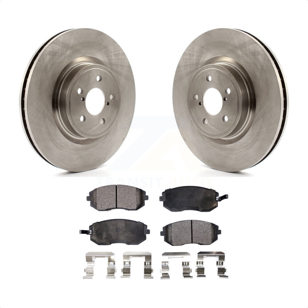 Front Disc Brake Rotors And Ceramic Pads Kit For Subaru Legacy K8T-100461 by Transit Auto